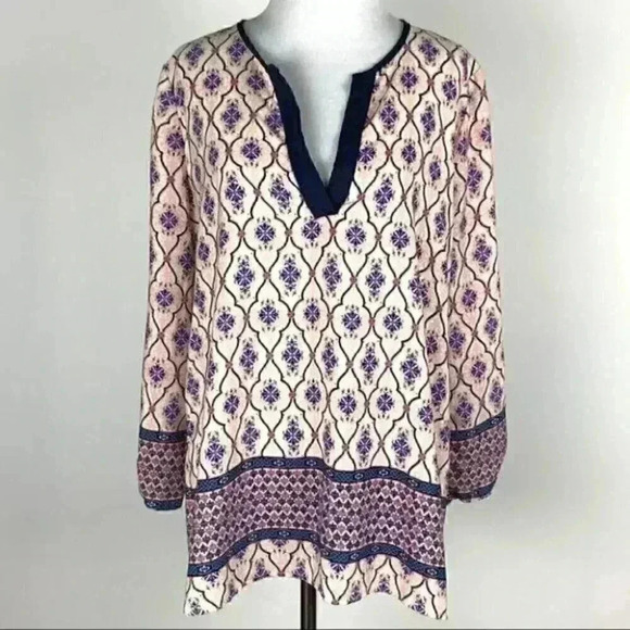 Brixton ivory top size M Multicolored geometric - Picture 8 of 8